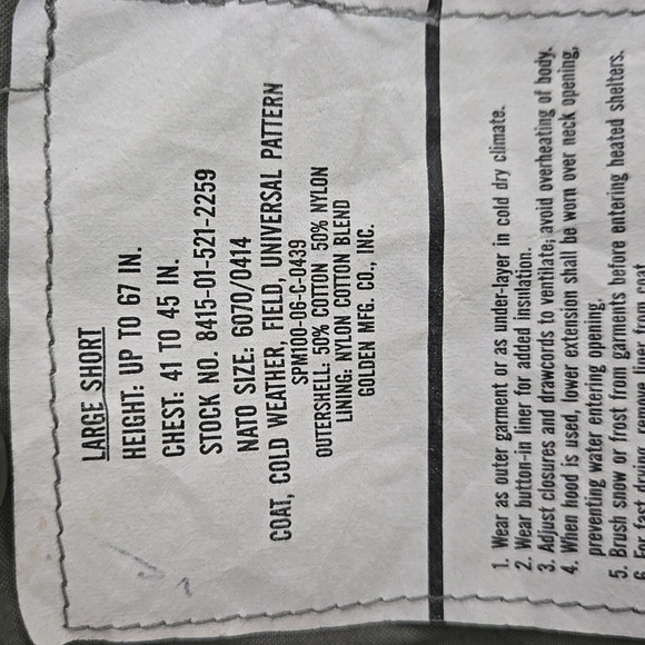 Military Issue Field Jacket - Picture 8 of 11